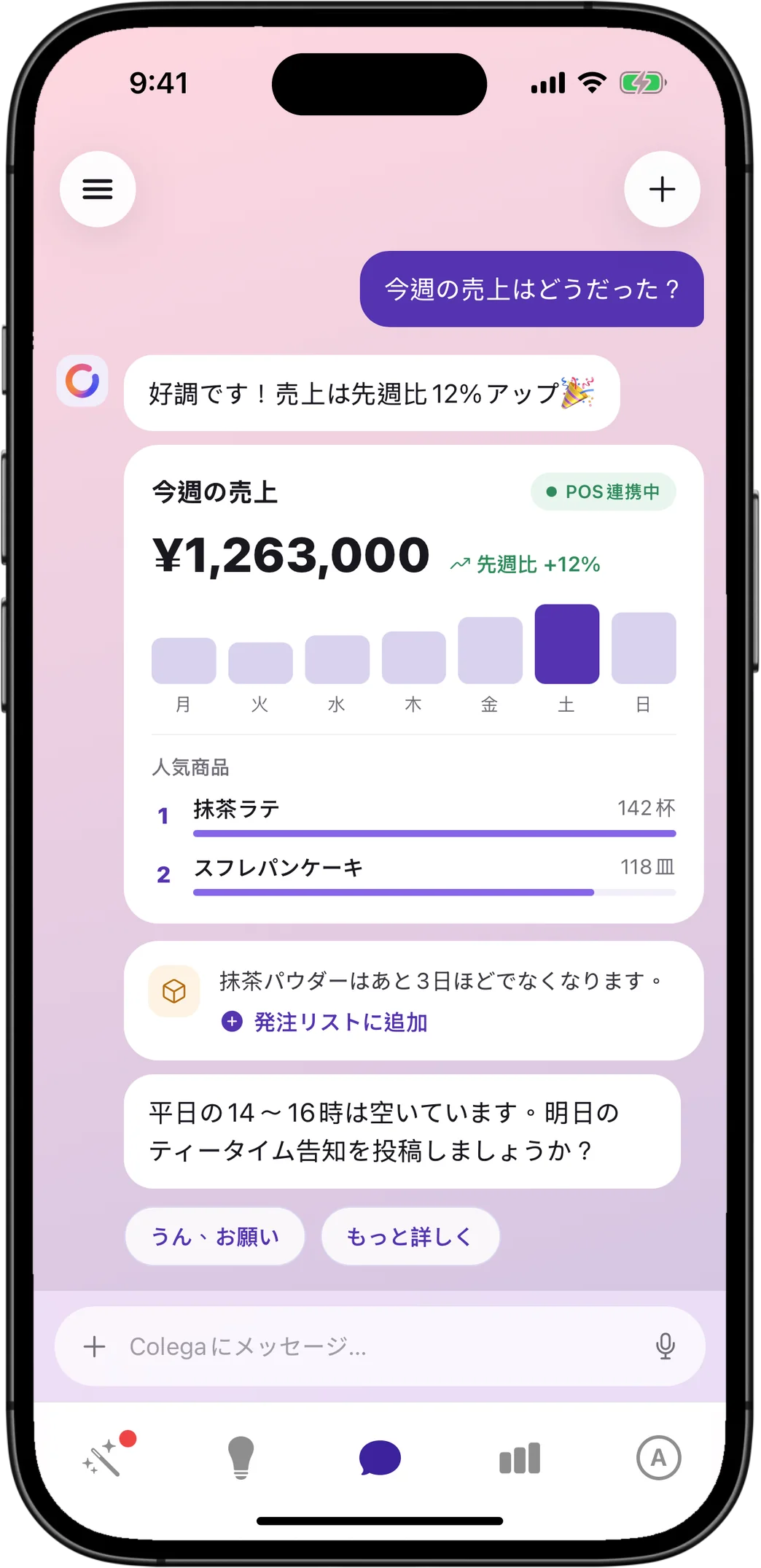 POS売上インサイト画面